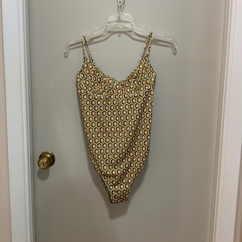 Zara Geometric print bathing suit